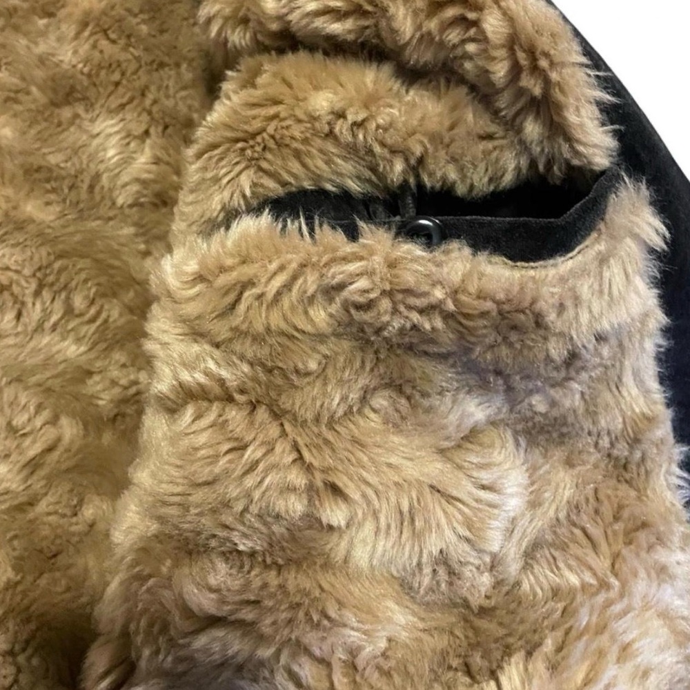 Nicole Club For Men Japanese Archive Suede Bondage Biker Jacket with Faux Fur Li - Picture 7 of 8